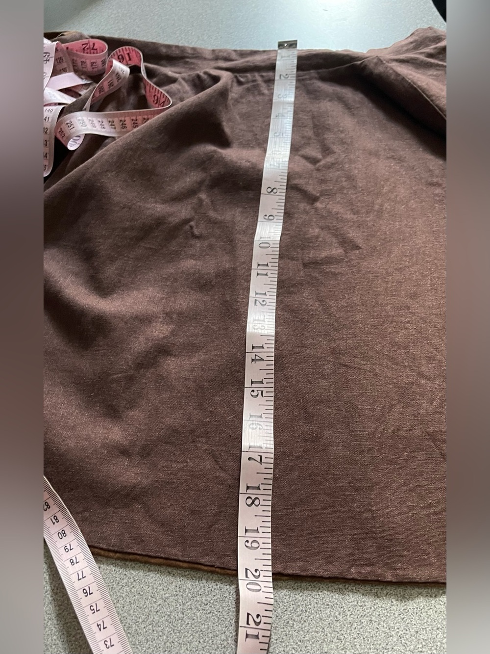 Hand Made Brown Tie-Front Cape - Picture 5 of 6